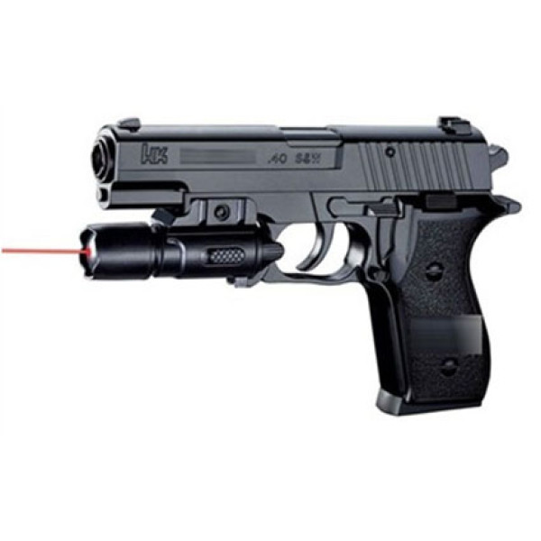 Пістолет спринговий з кульками (лазер) P2118-E