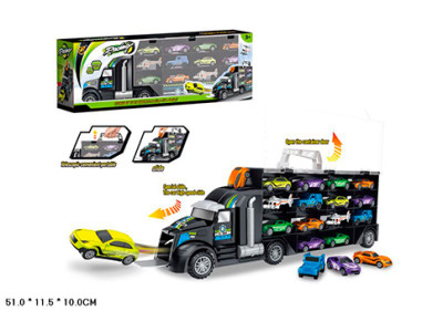 Трейлер інерційний з авто в коробці 51х115х10 см P858-A Трейлер інерційний з авто в коробці 51х115х10 см P858-A