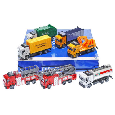 Вантажівка металева інерційна в коробці 12шт. 4111/2/3 Вантажівка металева інерційна в коробці 12шт. 4111/2/3