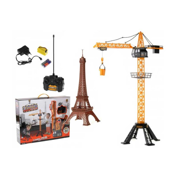 Кран на радіокеруванні з ейфелевою вежою в коробц р.55*12*43см 8640 Кран на радіокеруванні з ейфелевою вежою в коробц р.55*12*43см 8640