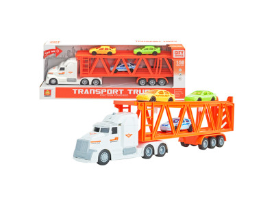 Автовоз з машинками інерційний озвучений зі світ. ефектами в коробці 39х WY782B