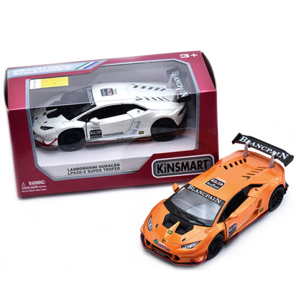 Машина Kinsmart "LAMBORGHINI HURACAN-LP620-2 SUPER TROFEO" KT5389W