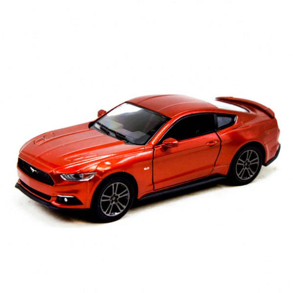 Модель легкова "2015 Ford Mustang GT" метал відкриваються двері KT5386FW_Orange Модель легкова "2015 Ford Mustang GT" метал відкриваються двері KT5386FW_Orange