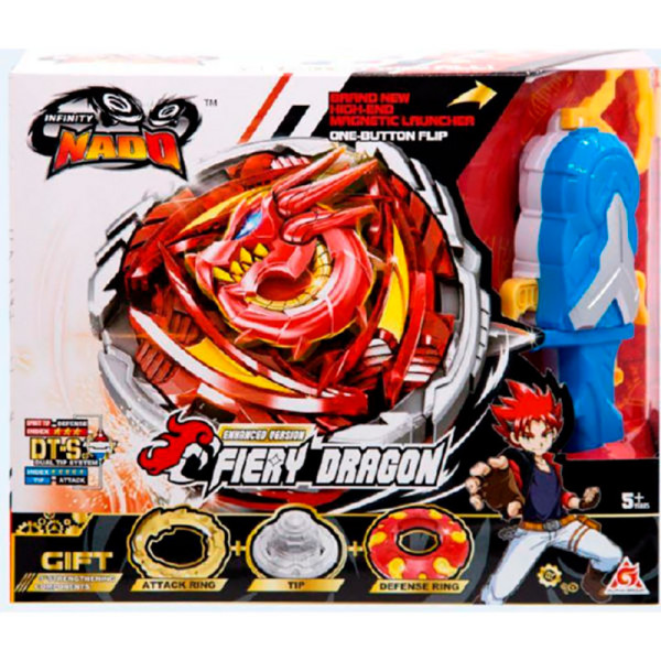 Дзиґа Aulder Infinity Nado серія Advanced Fiery Dragon Вогняний YW634402
