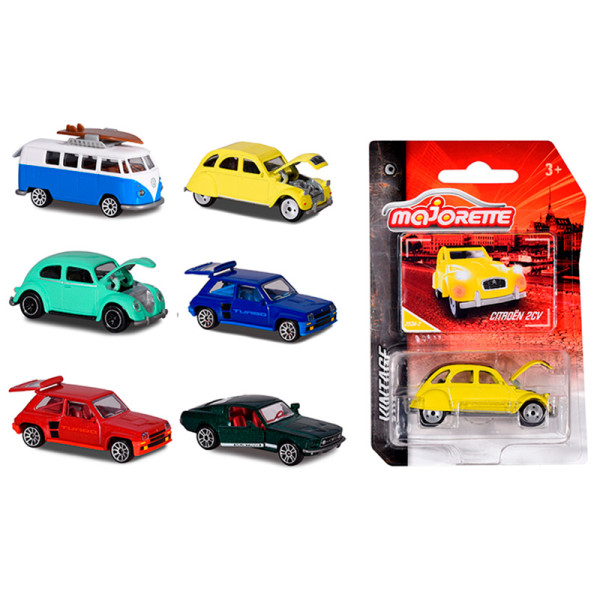 Машинка металева Majorette "Вінтаж" з карткою 75 см 6 видів 3+ 212052010 Машинка металева Majorette "Вінтаж" з карткою 75 см 6 видів 3+ 212052010