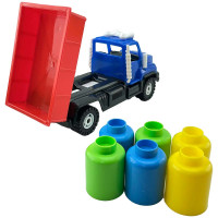 Машина Оріон Вантажівка Камакас 22 см з вантажем 153_Blue-Red