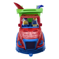 Дитячий самоскид Mati лопата грабельки ремінь Бамсик 009/13_Red-Green