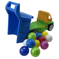 Машинка "Алекс" з маленькими кульками 087_Yellow-Blue Машинка "Алекс" з маленькими кульками 087_Yellow-Blue