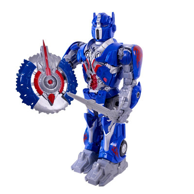 Робот зі свiтлом і звуком 30 см EJ684_Blue