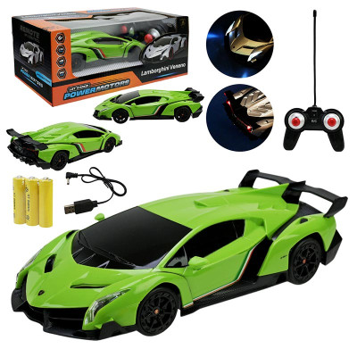 Машина "Powermotors" Lamborghini Veneno 1:24 на радіокеруванні PM2410 GREEN