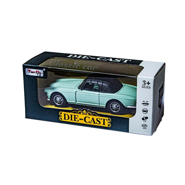 Машинки Tian Du Die Cast зі світлом і звуком F1157-1M_Green Машинки Tian Du Die Cast зі світлом і звуком F1157-1M_Green