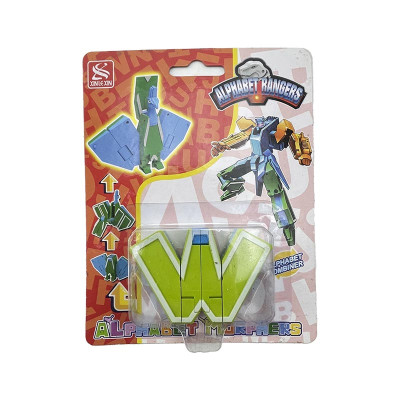 Конструктор Літери трансформери 26 шт Абетка навчальна іграшка 2911_seriesW