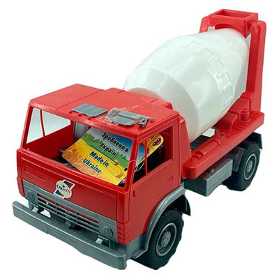 Машинка Оріон "Бетонозмішувач" з рухомим барабаном 44_Red-White