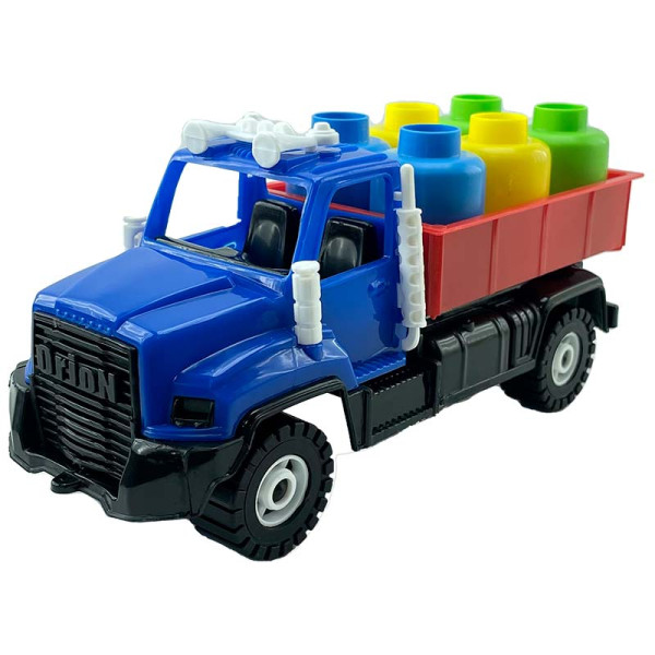Машина Оріон Вантажівка Камакас 22 см з вантажем 153_Blue-Red