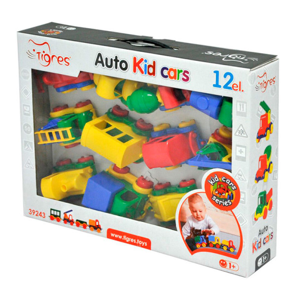Авто "Kid cars" 12 шт Т39243 Авто "Kid cars" 12 шт Т39243