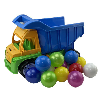 Машинка "Алекс" з маленькими кульками 087_Yellow-Blue Машинка "Алекс" з маленькими кульками 087_Yellow-Blue