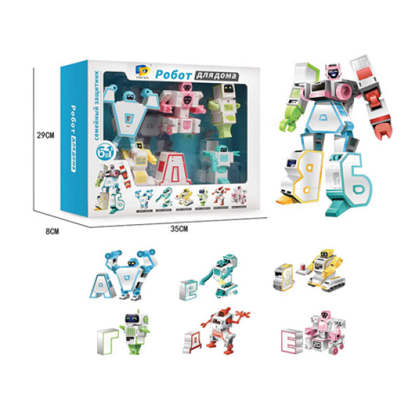 Трансформер "Букви" (А Б В Г Д Е) 6 видів D622-H091 Трансформер "Букви" (А Б В Г Д Е) 6 видів D622-H091