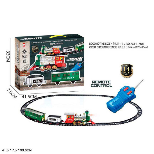 Залізниця р/к арт. 8516CM (18шт/2) батар. короб. 415*75*33см 8516CM