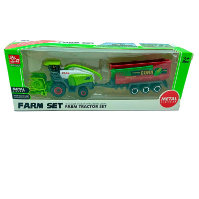 Сільгосптехніка з причепом 21x75x55 см SQ82002-2B_Green-Red