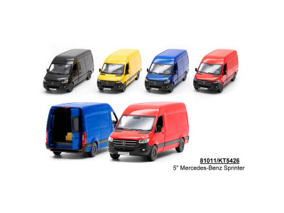 Машинка MERCEDES-BENZ Sprinter металева інерційна 4 кольори KT5426W Машинка MERCEDES-BENZ Sprinter металева інерційна 4 кольори KT5426W