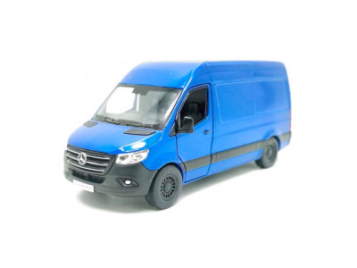 Машинка MERCEDES-BENZ Sprinter металева інерційна 4 кольори KT5426W_Blue Машинка MERCEDES-BENZ Sprinter металева інерційна 4 кольори KT5426W_Blue