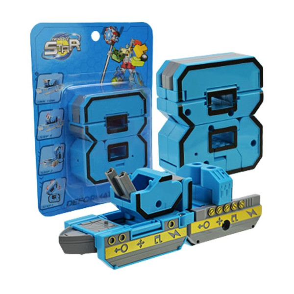 Фігурка Трансформер машинка цифра пластикова 188-47Y_series8 Фігурка Трансформер машинка цифра пластикова 188-47Y_series8