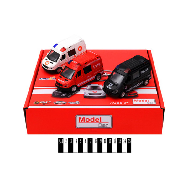 Набір спецмашин з музичними та світловими ефектами SK8310