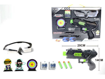 Пістолет з гелевими кульками (присоски мішень окуляри AK45 Пістолет з гелевими кульками (присоски мішень окуляри AK45