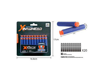 Паралонові снаряди 20 шт на планшетці 17*29*17см 2104