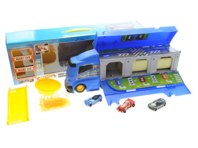 Вантажівка-паркінг Container Truck + 3 машинки A-Toys HW-118