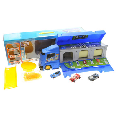 Вантажівка-паркінг Container Truck + 3 машинки A-Toys HW-118