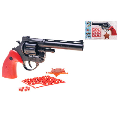 Револьвер із пістонами та значком Gold Gun 140