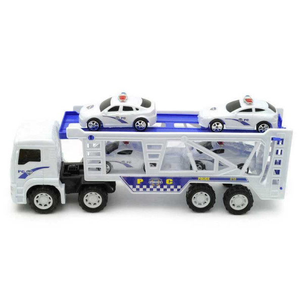 Автовоз "Поліція" інерційний з 4 машинками RJ6603A RJ6603A