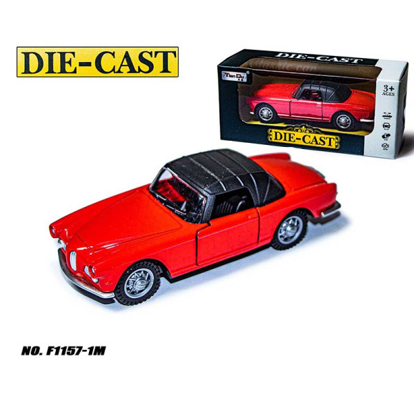 Машинка Tian Du DIE CAST F1157-1M red світло звук F1157-1M red