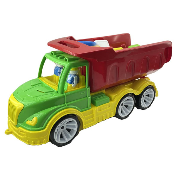 "Самоскид Mati" будівельник Набір дитячий Бамсик 009/15_Green-Red