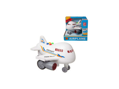 Літак інерційний озвучений зі світлом RJ022 Літак інерційний озвучений зі світлом RJ022