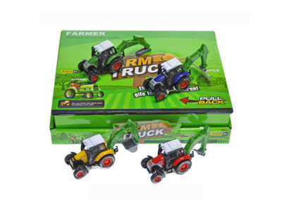 Трактор металевий інерційний у коробці 95589 Трактор металевий інерційний у коробці 95589