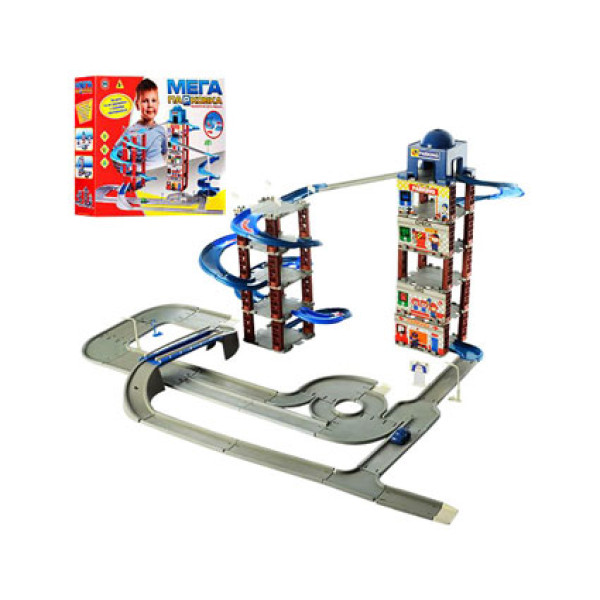 Гараж 6 поверхів (машинка дорожні знаки) 922-5 Гараж 6 поверхів (машинка дорожні знаки) 922-5