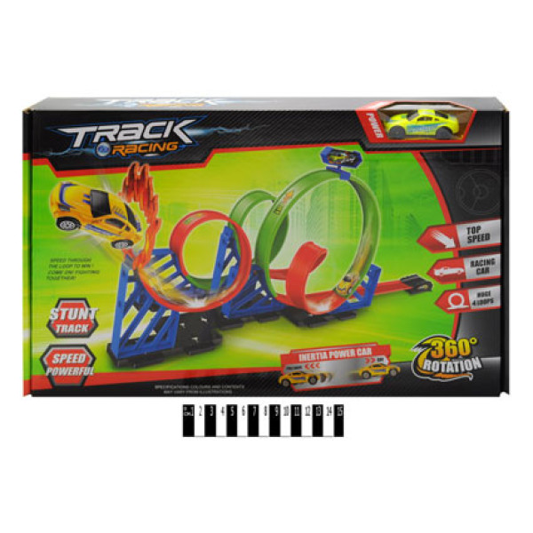 Трек із гірками "Hot Wheel" у коробці 8004A Трек із гірками "Hot Wheel" у коробці 8004A
