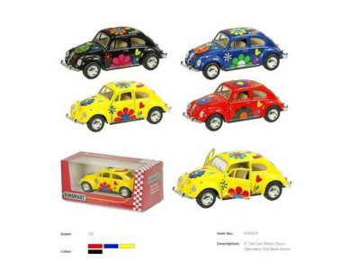 Машина металева "Volkswagen Classical Beetle 1967" KT5057WF