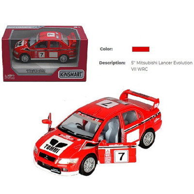 Модель легковая 5' MITSUBISHI LANCER EVOLUTION VII WRC KT5048W