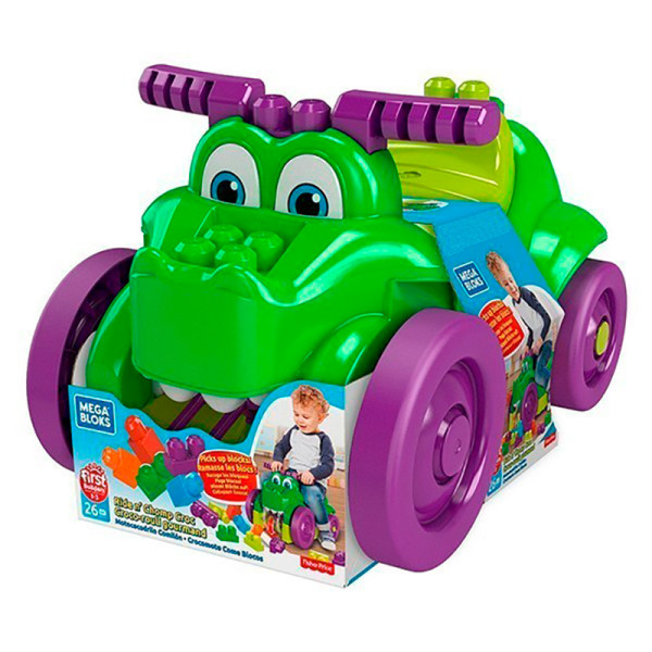 Машинка-крокодил "Катайся та збирай кубики" Mega Bloks GFG22 Машинка-крокодил "Катайся та збирай кубики" Mega Bloks GFG22