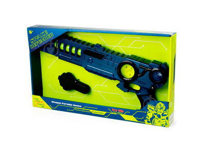 Космічний бластер 42 см зі світлом звуком та музикою + кріплення на ремін 242641 Космічний бластер 42 см зі світлом звуком та музикою + кріплення на ремін 242641