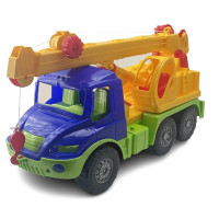 Машинка-кран "Атлантіс" 0640_Blue-Yellow Машинка-кран "Атлантіс" 0640_Blue-Yellow