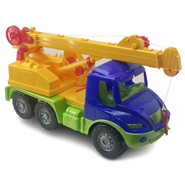 Машинка-кран "Атлантіс" 0640_Blue-Yellow Машинка-кран "Атлантіс" 0640_Blue-Yellow