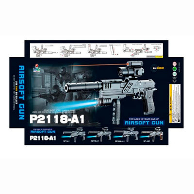 Пістолет з лазером на кульках P2118-A1 Пістолет з лазером на кульках P2118-A1