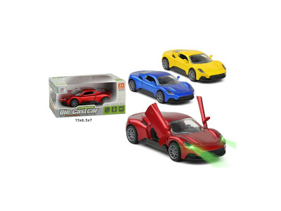 Машинка спортивна 1:32 металева інерційна з світлом і звуком K175B33
