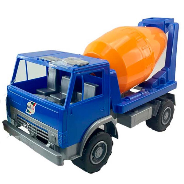 Машинка Оріон "Бетонозмішувач" з рухомим барабаном 44_Blue-Orange