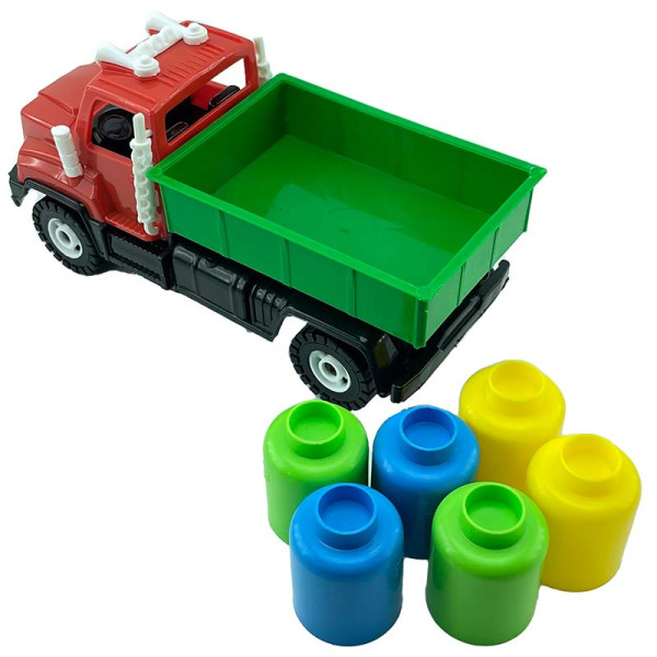 Машина Оріон Вантажівка Камакас 22 см з вантажем 153_Red-Green Машина Оріон Вантажівка Камакас 22 см з вантажем 153_Red-Green