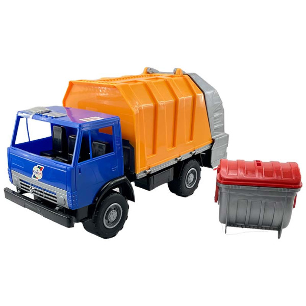 Машинка сміттєвоз Оріон Х2 пластикова 273_Blue-Orange Машинка сміттєвоз Оріон Х2 пластикова 273_Blue-Orange